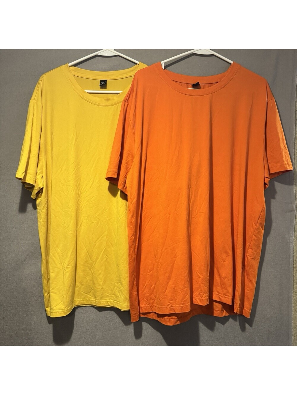Lot Of 2 Manfinity Homme Men’s Plus Size T-Shirt Orange And Yellow Size XXL